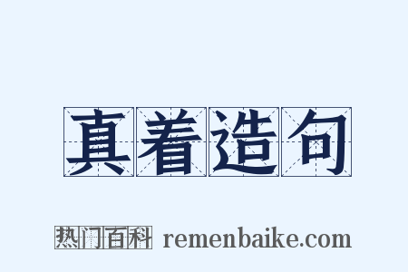 真着造句是什么意思的图片